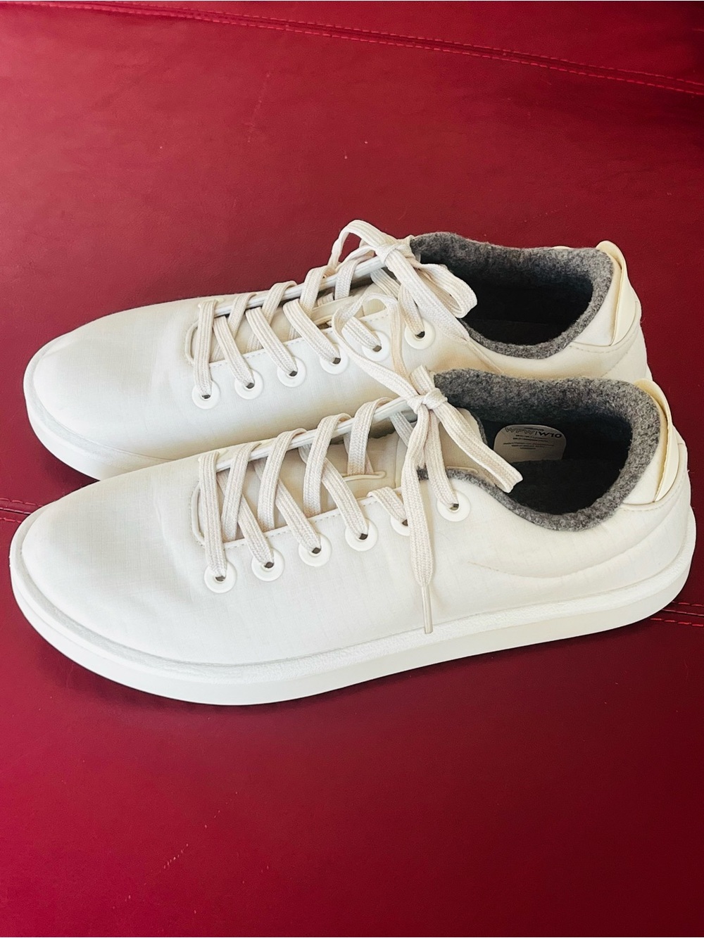 Allbirds Women's Wool Pipers Sneakers Natural White Low Top US Size 10